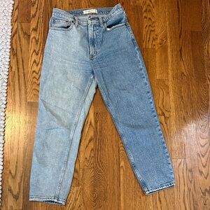 Abercrombie & Fitch Two-Toned Blue High Rise Jeans